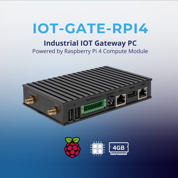 IOT-GATE-RPi4: Industrial Raspberry Pi IoT Gateway PC